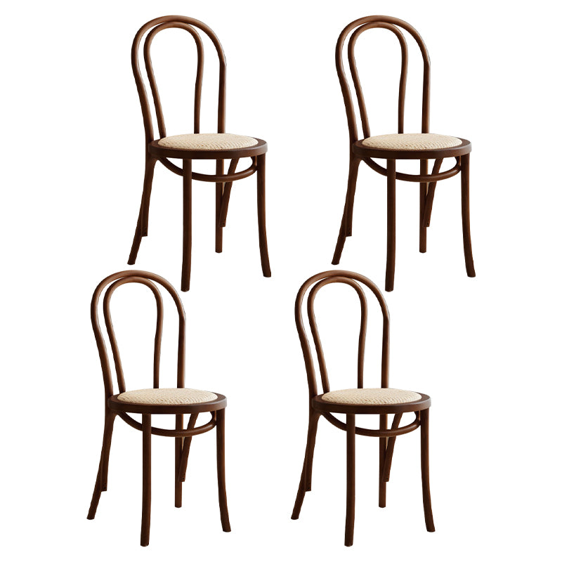 Contemporary Dining Room Solid Wood Open Back Dining Side Chair