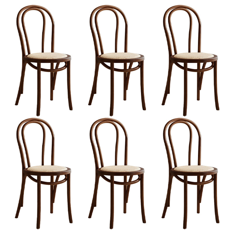 Contemporary Dining Room Solid Wood Open Back Dining Side Chair