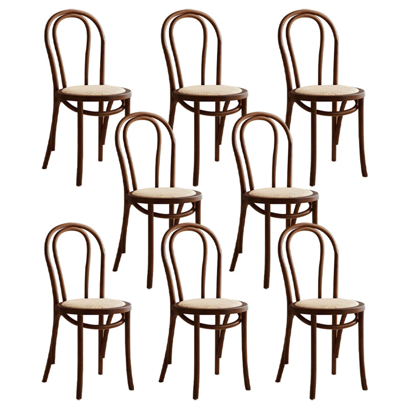 Contemporary Dining Room Solid Wood Open Back Dining Side Chair