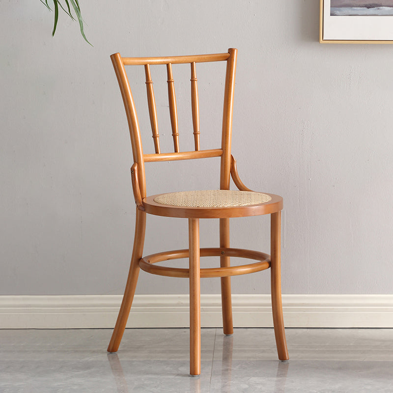 Contemporary Dining Room Solid Wood Open Back Dining Side Chair