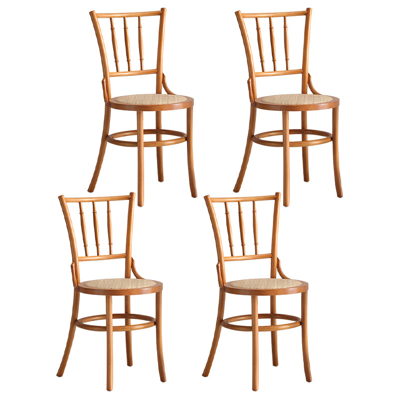 Contemporary Dining Room Solid Wood Open Back Dining Side Chair