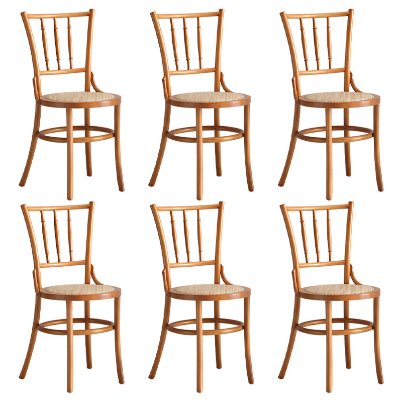 Contemporary Dining Room Solid Wood Open Back Dining Side Chair