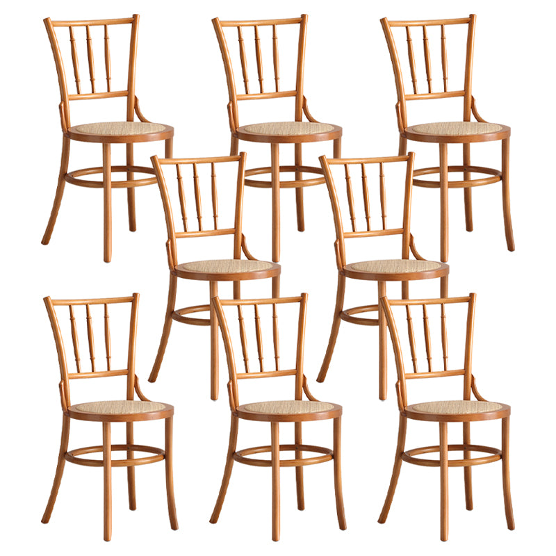 Contemporary Dining Room Solid Wood Open Back Dining Side Chair