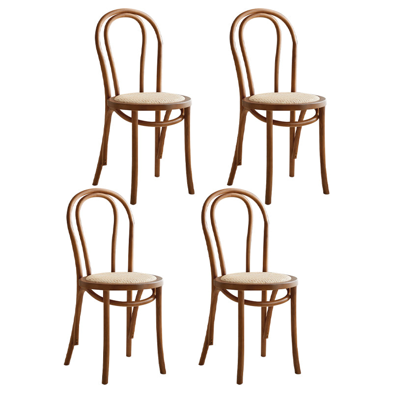 Contemporary Dining Room Solid Wood Open Back Dining Side Chair