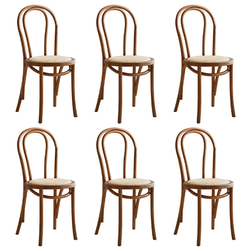 Contemporary Dining Room Solid Wood Open Back Dining Side Chair