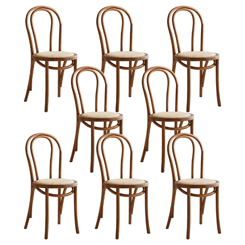 Contemporary Dining Room Solid Wood Open Back Dining Side Chair