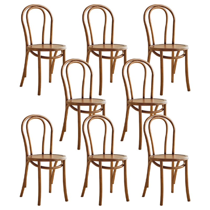 Contemporary Dining Room Solid Wood Open Back Dining Side Chair