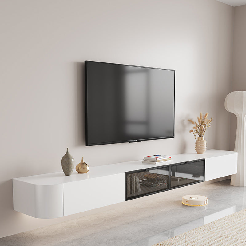 Contemporary Wall Mount TV Stand Console with Shelf for Living Room