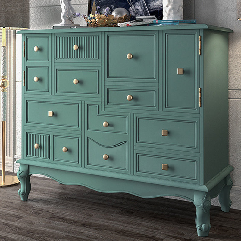 Classic Glam Storage Chest Dresser Horizontal Chest with Drawers