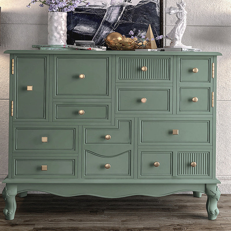 Classic Glam Storage Chest Dresser Horizontal Chest with Drawers