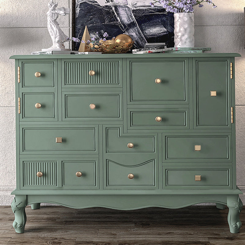 Classic Glam Storage Chest Dresser Horizontal Chest with Drawers