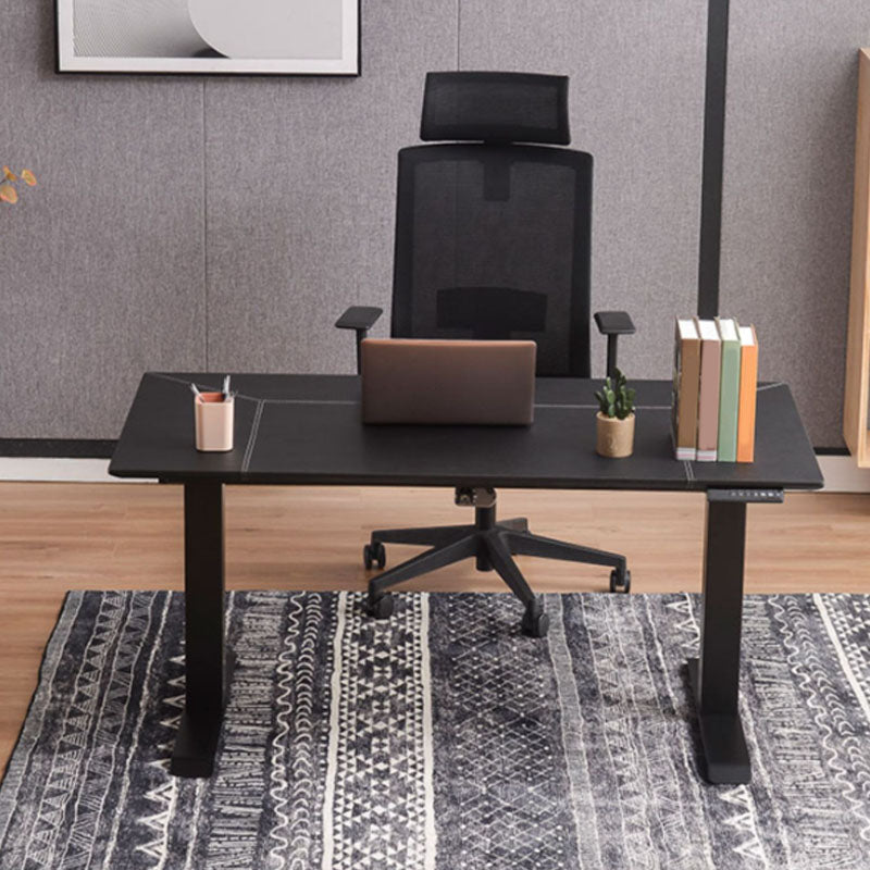 Rectangular Shaped Folding Writing Desk with Metal Legs in White/Black