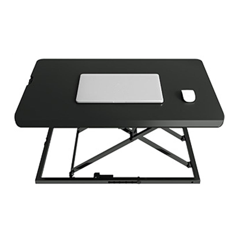 Contemporary Rectangular Shaped Standing Desk Converter Black/White for Office