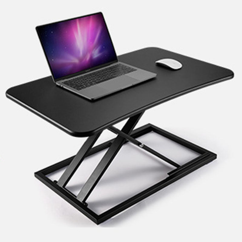 Wooden Folding Standing Office Desk Converter Rectangular Shaped in Black/White/Silver