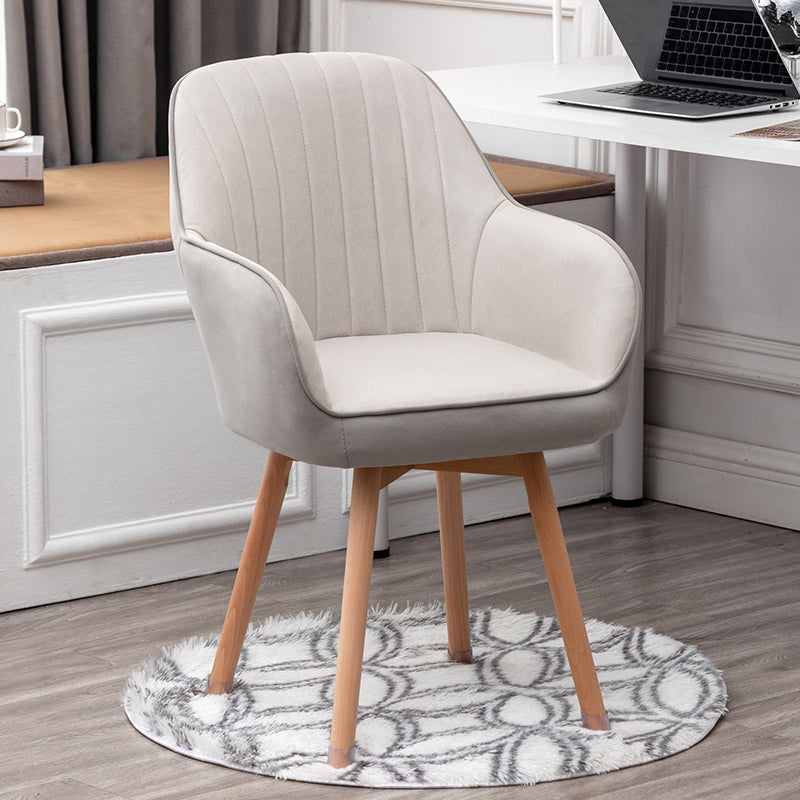 Contemporary Ergonomic Office Chair No Arm Desk Chair for Office