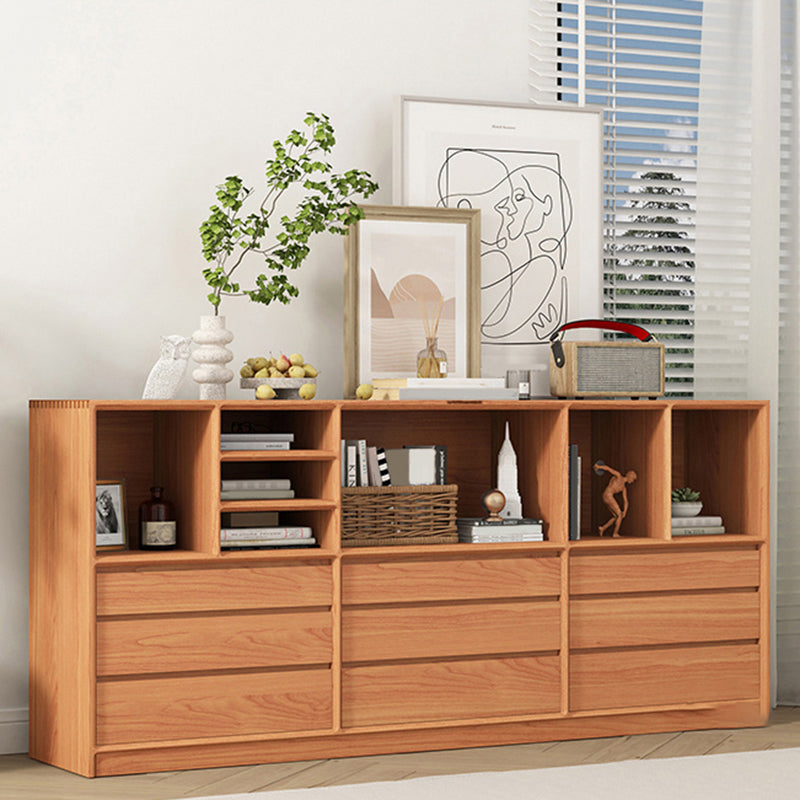 Wooden Standard Bookcase Modern Closed Back Bookshelf with Shelves