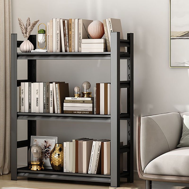 Modern Style Open Back Standard Bookshelf Metal Bookcase for Study Room