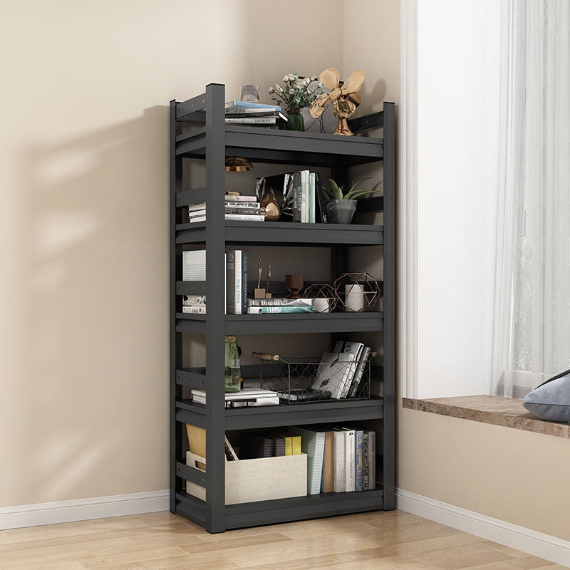 Modern Style Open Back Standard Bookshelf Metal Bookcase for Study Room