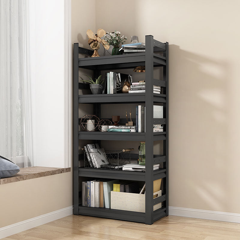 Modern Style Open Back Standard Bookshelf Metal Bookcase for Study Room