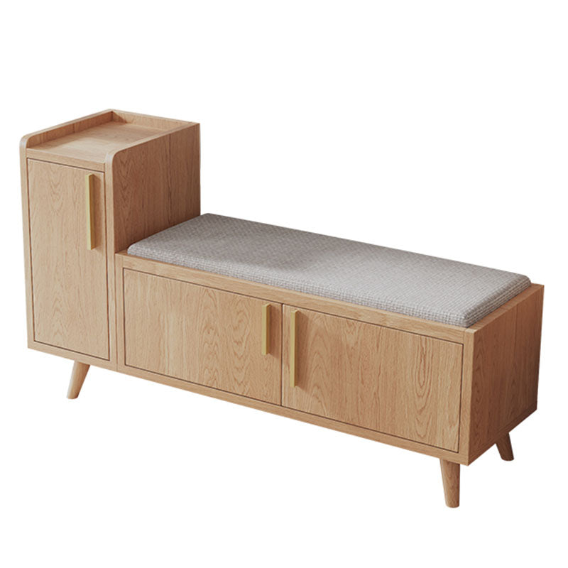 Rectangle Storage Entryway Bench Modern Seating Bench with Upholstered