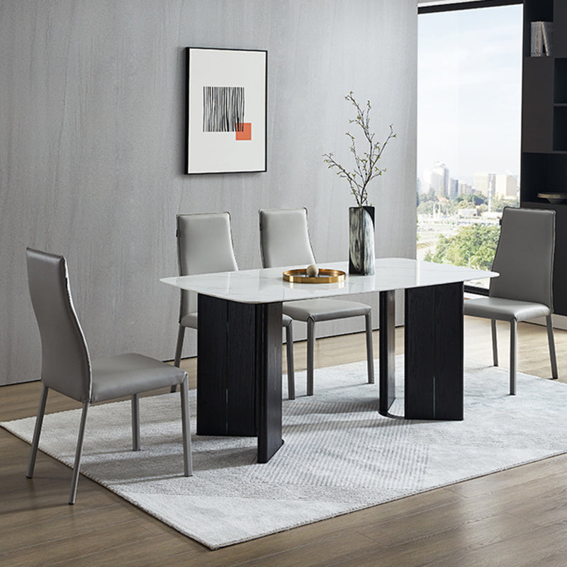 Contemporary 1/5/7 Piece Stone Rectangle Dining Set for Home