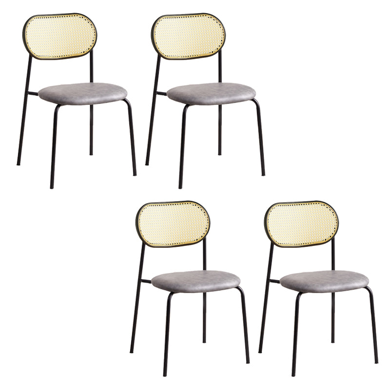 Modern & Contemporary Open Back Stackable Dining Chairs(Set of 4/8)