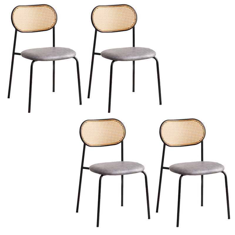 Modern & Contemporary Open Back Stackable Dining Chairs(Set of 4/8)