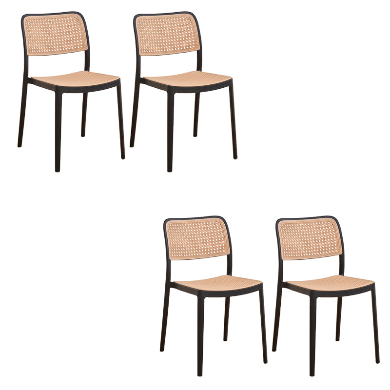 Modern & Contemporary Open Back Stackable Dining Chairs(Set of 4/8)