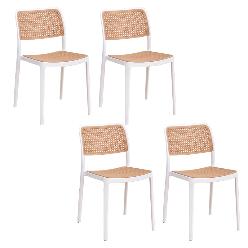 Modern & Contemporary Open Back Stackable Dining Chairs(Set of 4/8)