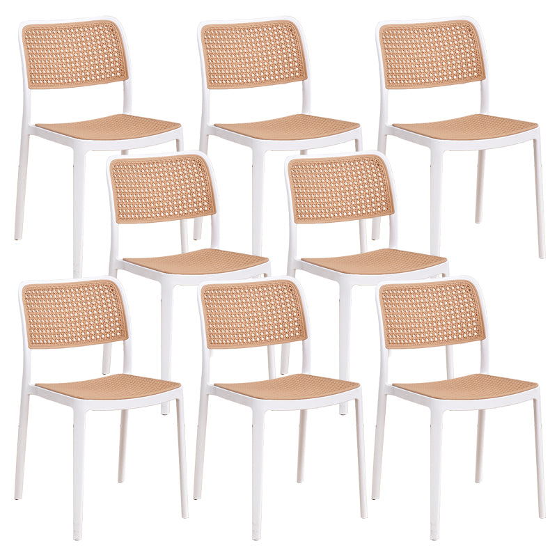 Modern & Contemporary Open Back Stackable Dining Chairs(Set of 4/8)