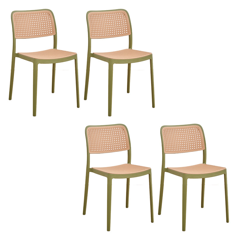 Modern & Contemporary Open Back Stackable Dining Chairs(Set of 4/8)