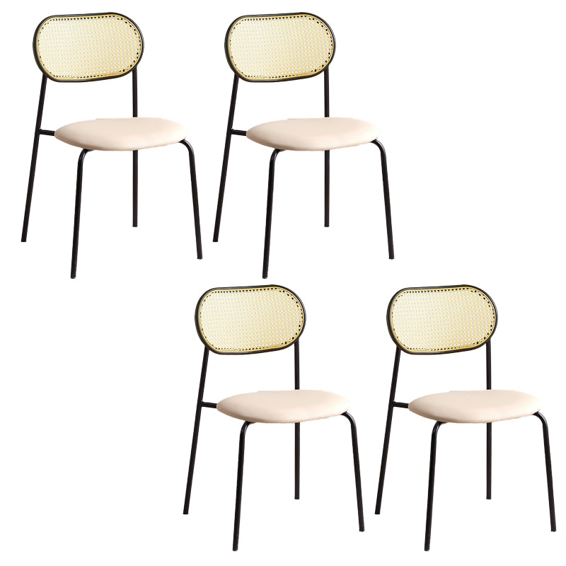 Modern & Contemporary Open Back Stackable Dining Chairs(Set of 4/8)