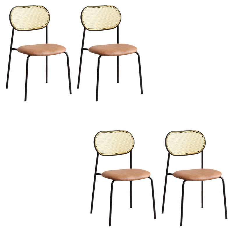 Modern & Contemporary Open Back Stackable Dining Chairs(Set of 4/8)