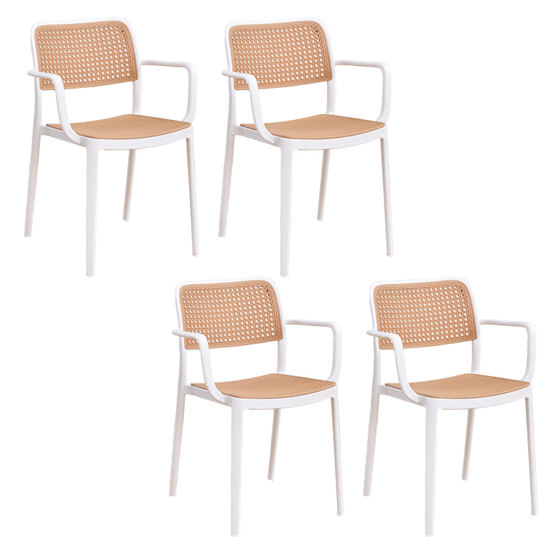 Modern & Contemporary Open Back Stackable Dining Chairs(Set of 4/8)