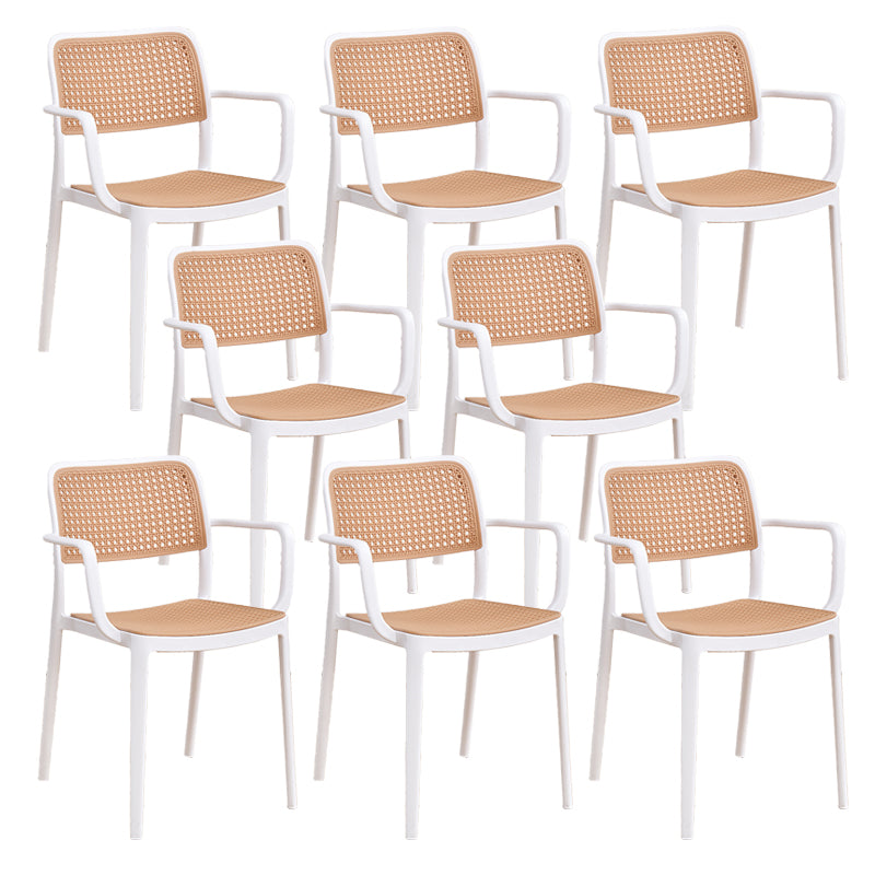 Modern & Contemporary Open Back Stackable Dining Chairs(Set of 4/8)