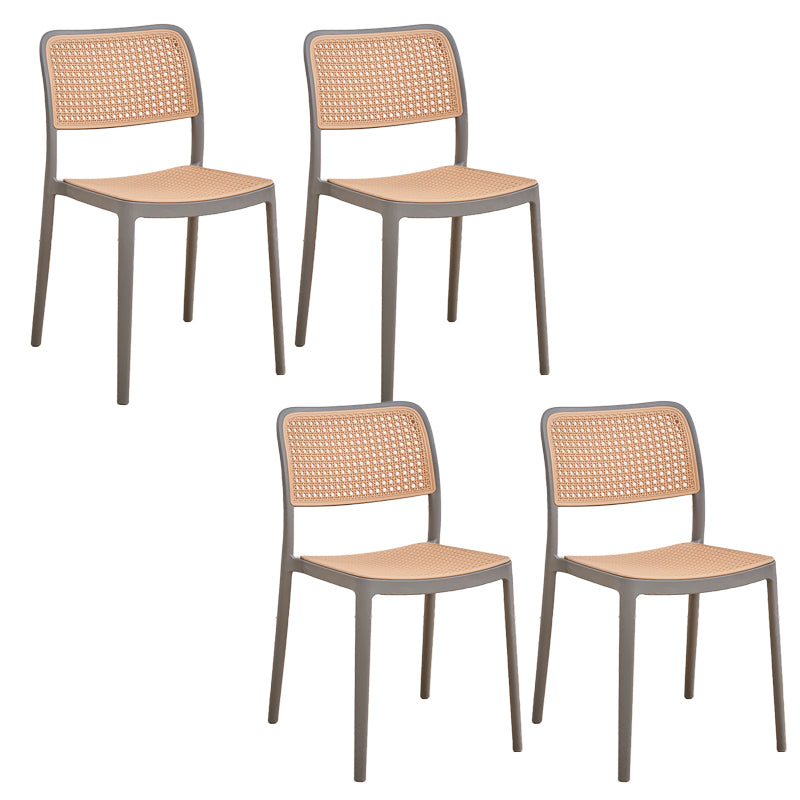 Modern & Contemporary Open Back Stackable Dining Chairs(Set of 4/8)