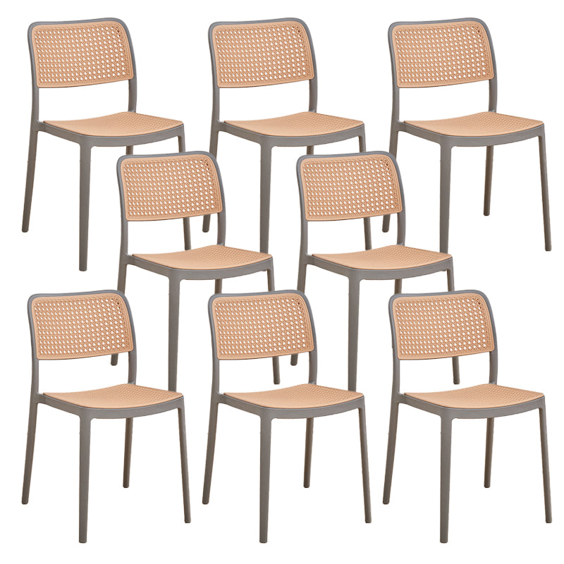 Modern & Contemporary Open Back Stackable Dining Chairs(Set of 4/8)