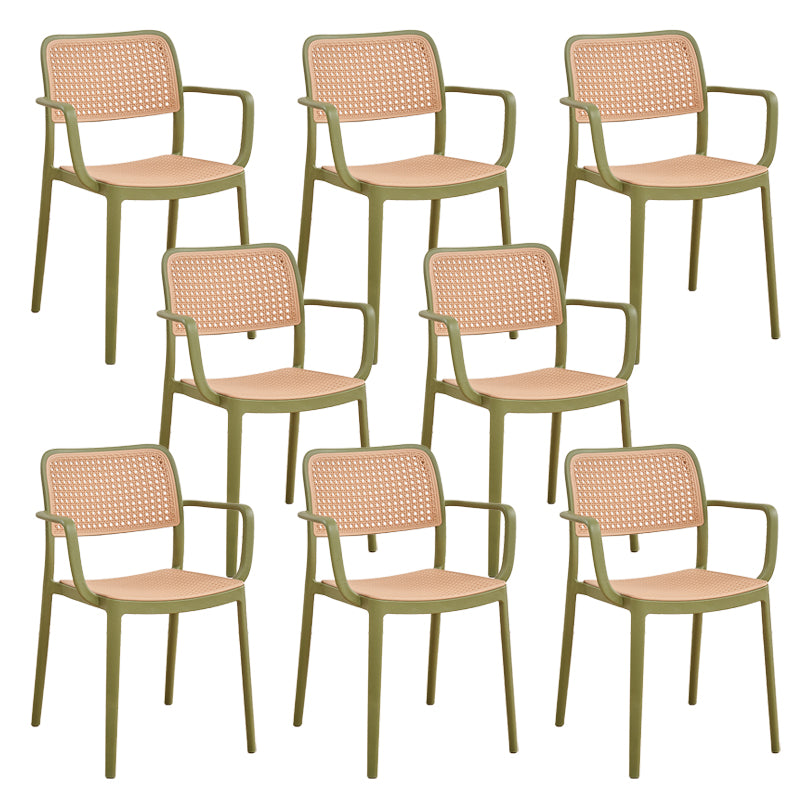 Modern & Contemporary Open Back Stackable Dining Chairs(Set of 4/8)