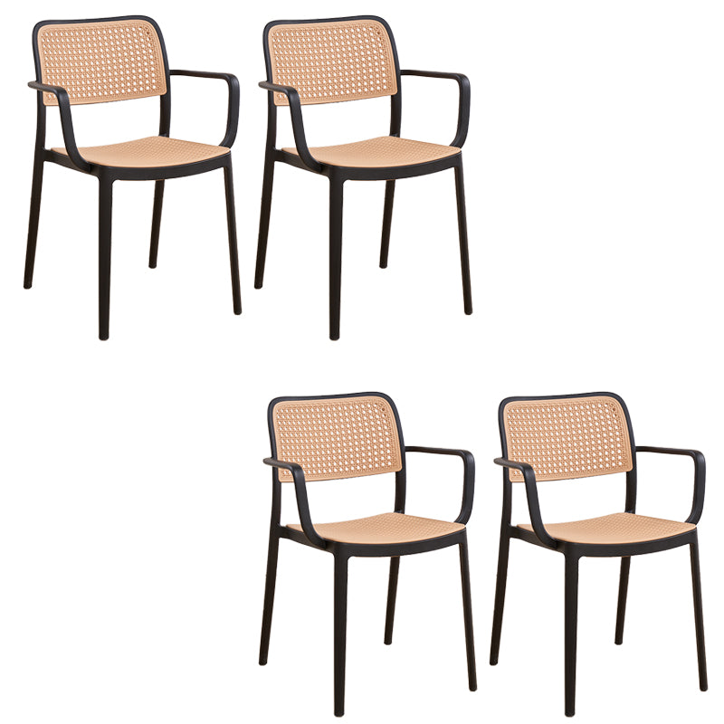 Modern & Contemporary Open Back Stackable Dining Chairs(Set of 4/8)