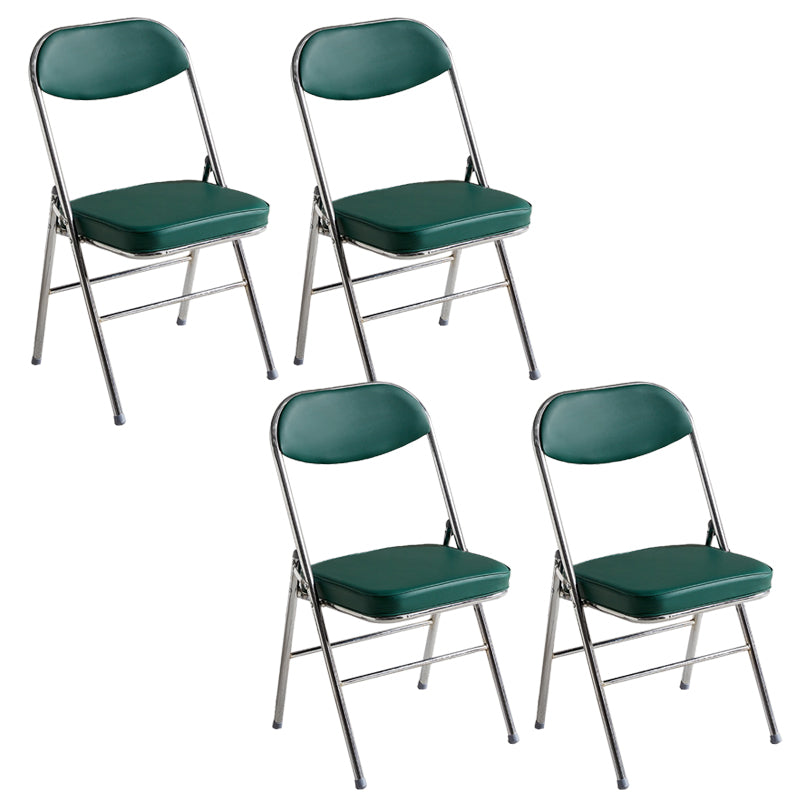 Modern Open Back Folding Metal Armless Dining Chairs(Set of 4/8)