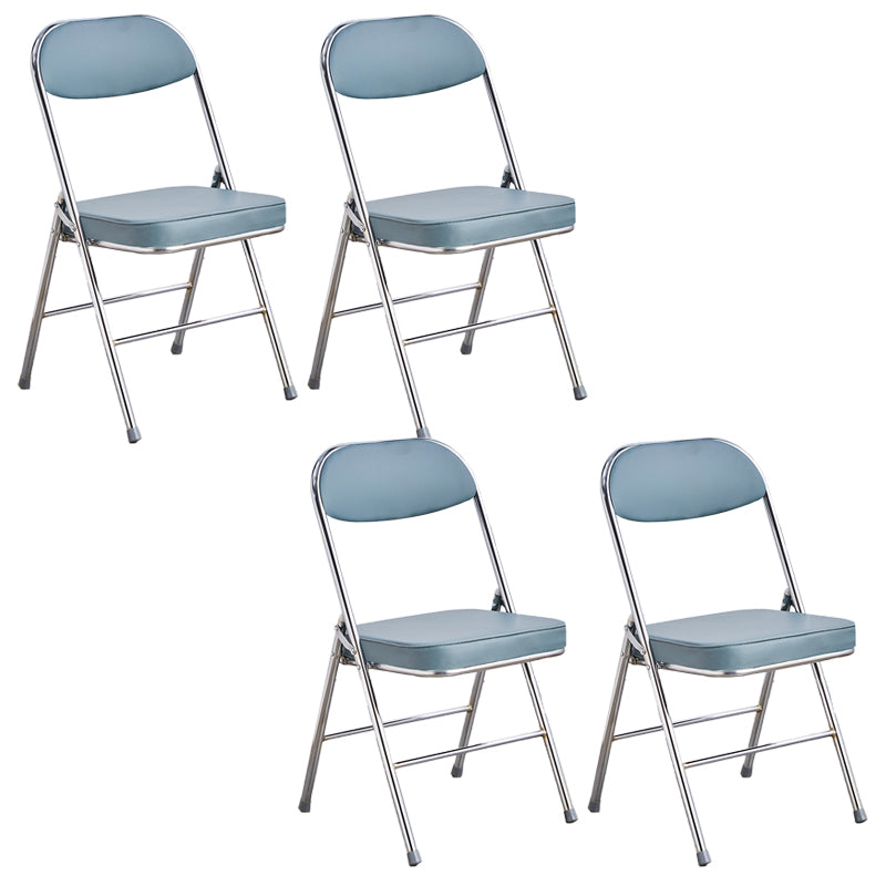 Modern Open Back Folding Metal Armless Dining Chairs(Set of 4/8)