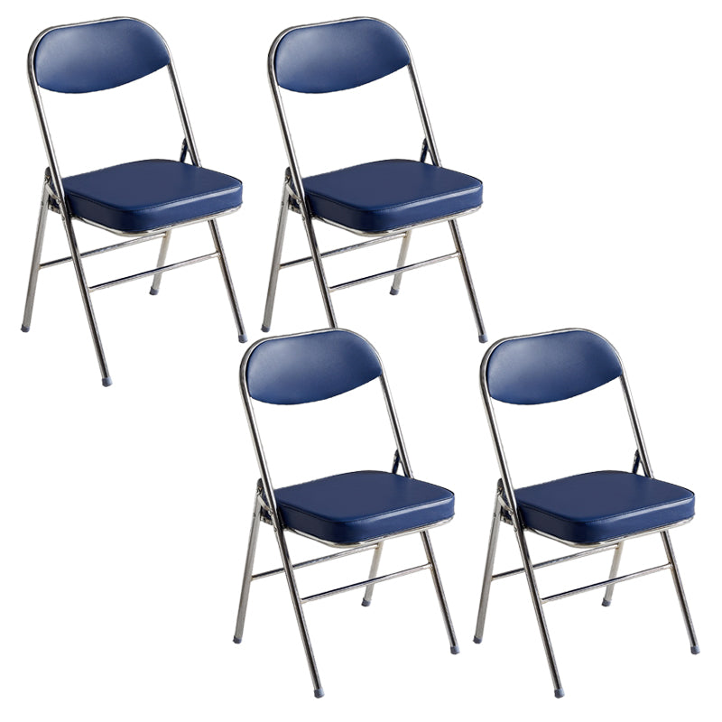 Modern Open Back Folding Metal Armless Dining Chairs(Set of 4/8)