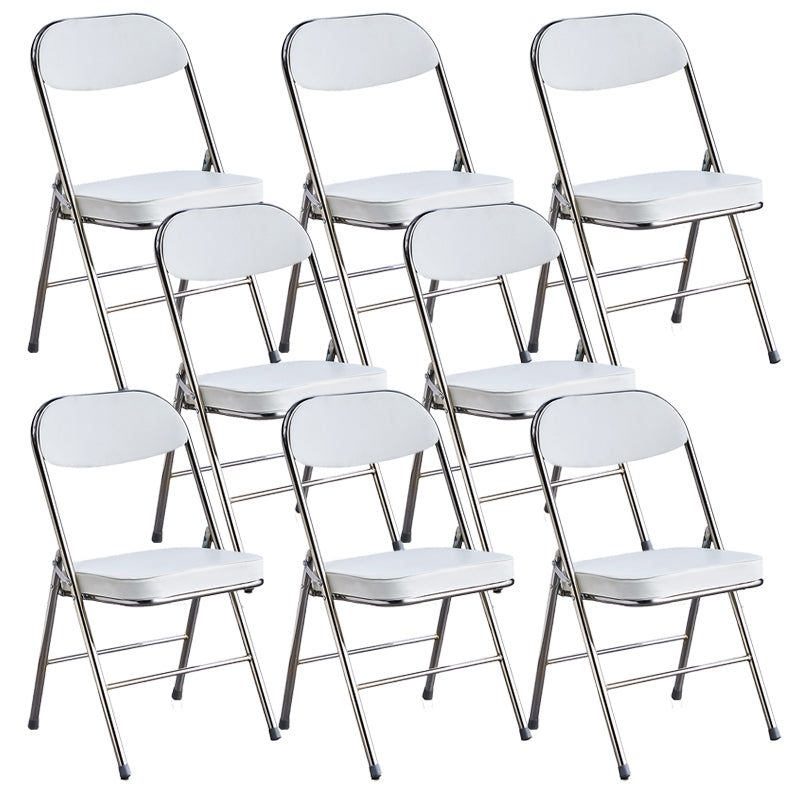 Modern Open Back Folding Metal Armless Dining Chairs(Set of 4/8)