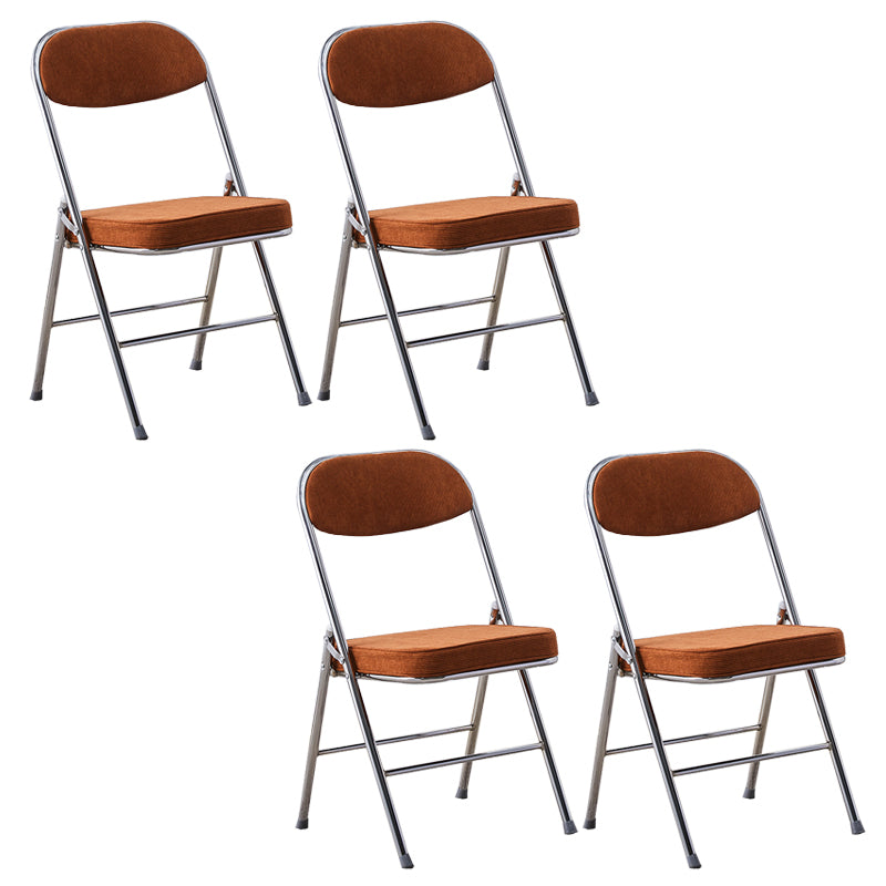 Modern Open Back Folding Metal Armless Dining Chairs(Set of 4/8)