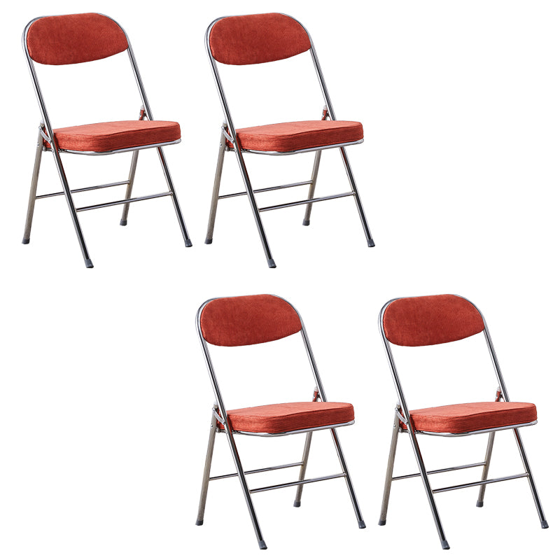 Modern Open Back Folding Metal Armless Dining Chairs(Set of 4/8)