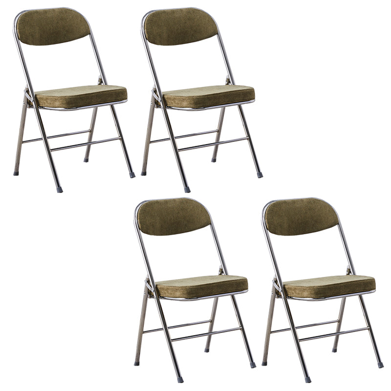 Modern Open Back Folding Metal Armless Dining Chairs(Set of 4/8)