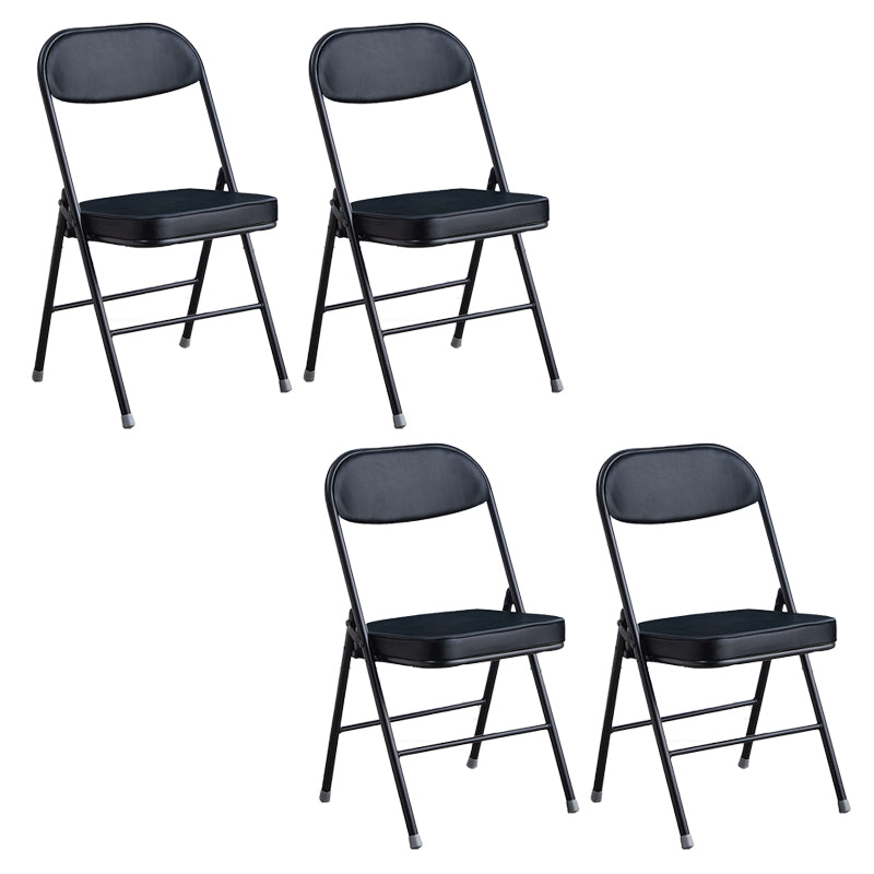 Modern Open Back Folding Metal Armless Dining Chairs(Set of 4/8)