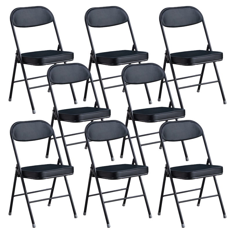 Modern Open Back Folding Metal Armless Dining Chairs(Set of 4/8)