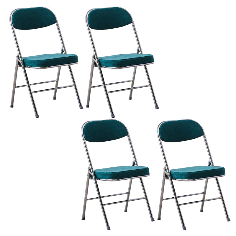 Modern Open Back Folding Metal Armless Dining Chairs(Set of 4/8)