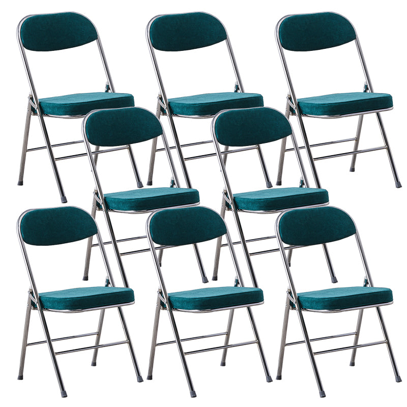 Modern Open Back Folding Metal Armless Dining Chairs(Set of 4/8)